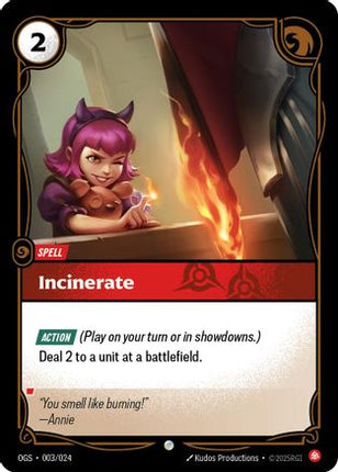 Incinerate (003/024) - Origins Proving Grounds Foil