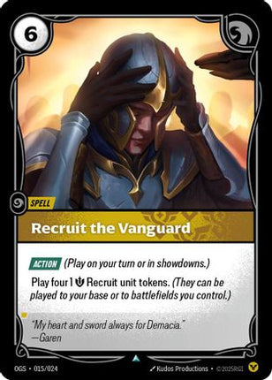 Recruit the Vanguard (015/024) - Origins Proving Grounds Foil