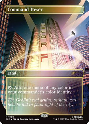 Command Tower (1989) (Rainbow Foil) (SLD-1989) - Secret Lair Drop Series Foil