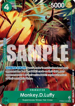 Monkey.D.Luffy (Alternate Art) (PRB02-005) - Premium Booster -The Best- Vol. 2 Foil