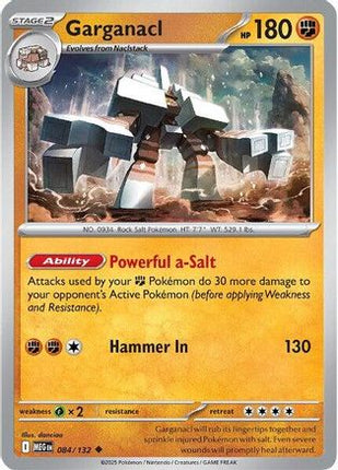 Garganacl 084/132  ME01 Mega Evolution - Uncommon