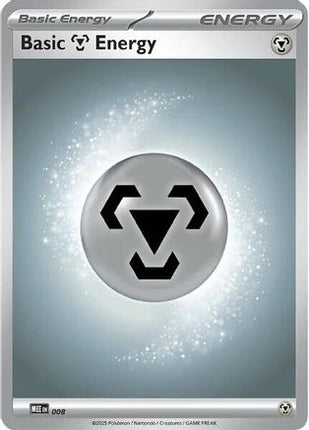 Basic Metal Energy 008  - Reverse Holofoil MEE Mega Evolution Energies - Common