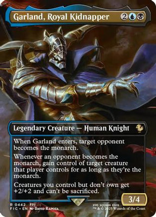 Garland, Royal Kidnapper (Borderless) (FIC-442) - Commander: FINAL FANTASY Foil