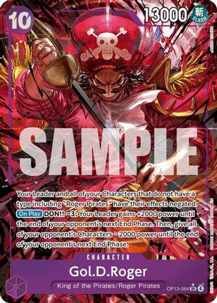 Gol.D.Roger (064) (Alternate Art) (OP13-064) - Carrying On His Will Foil