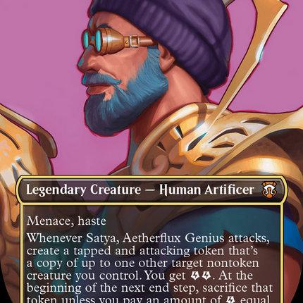 Satya, Aetherflux Genius (M3C-142) - Modern Horizons 3 Commander (Borderless) Foil