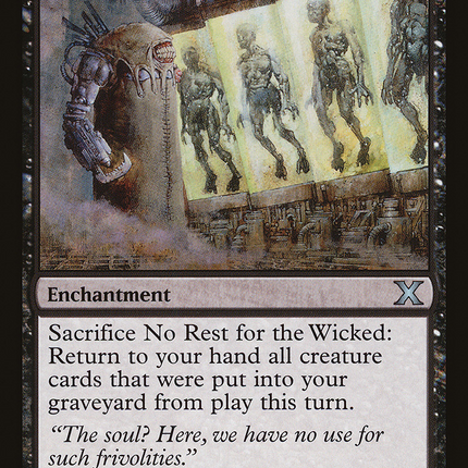 No Rest for the Wicked (10E-165) - Tenth Edition Foil