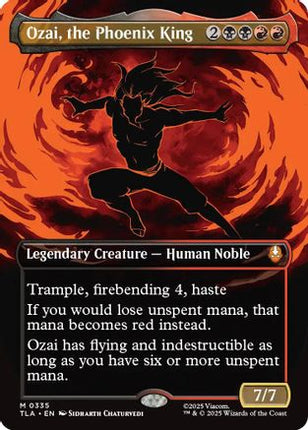 Ozai, the Phoenix King (0335) (Borderless) (TLA-335) - Avatar: The Last Airbender Foil