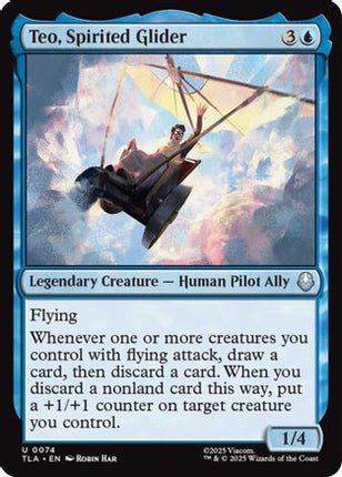 Teo, Spirited Glider (TLA-074) - Avatar: The Last Airbender Foil