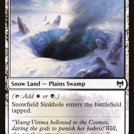 Snowfield Sinkhole (KHM-269) - Kaldheim: (snow) Foil