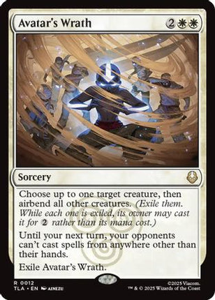 Avatar's Wrath (TLA-012) - Avatar: The Last Airbender Foil