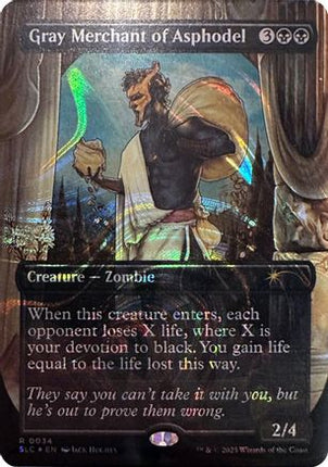 Gray Merchant of Asphodel (Halo Foil) (SLC-034) - Secret Lair Countdown Kit Foil