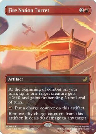 Fire Nation Turret (Borderless) (TLE-064) - Avatar: The Last Airbender: Eternal-Legal