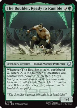 The Boulder, Ready to Rumble (TLA-168) - Avatar: The Last Airbender Foil