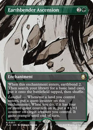 Earthbender Ascension (Borderless) (TLA-307) - Avatar: The Last Airbender Foil