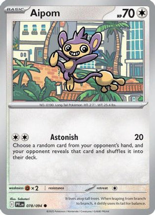 Aipom 078  ME02 Phantasmal Flames - Common