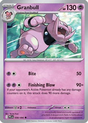 Granbull 038  ME02 Phantasmal Flames - Uncommon