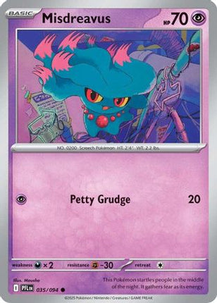Misdreavus 035  - Reverse Holofoil ME02 Phantasmal Flames - Common