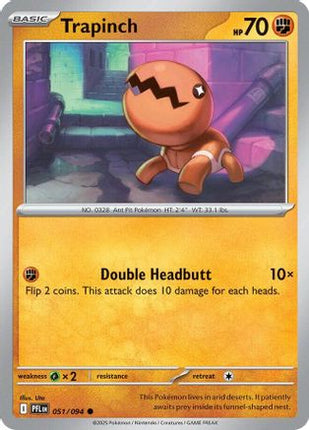 Trapinch 051  - Reverse Holofoil ME02 Phantasmal Flames - Common