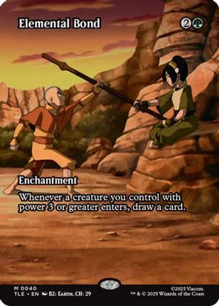 Elemental Bond (Borderless) (TLE-040) - Avatar: The Last Airbender: Eternal-Legal Foil