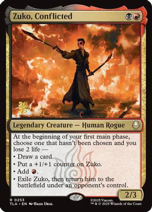 Zuko, Conflicted (PRE-253) - Prerelease Cards Foil