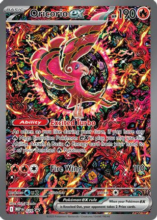 Oricorio ex 024  - Holofoil ME Mega Evolution Promo - Double Rare