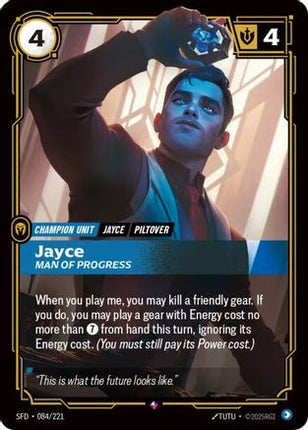Jayce - Man of Progress (084/221) - Spiritforged Foil
