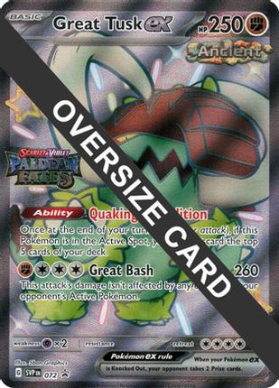 Great Tusk ex 072  - Holofoil Jumbo Cards - Promo