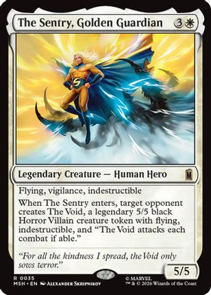 The Sentry, Golden Guardian (MSH-035) - Marvel Super Heroes Foil