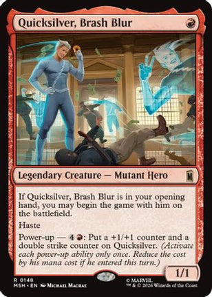 Quicksilver, Brash Blur (MSH-148) - Marvel Super Heroes