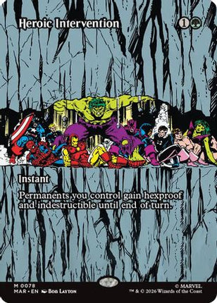Heroic Intervention (0078) (Borderless) (MAR-078) - Marvel Universe Eternal-Legal