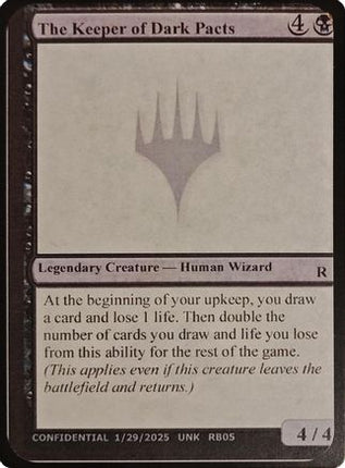 The Keeper of Dark Pacts (-) - Un-Known Event Playtest Cards
