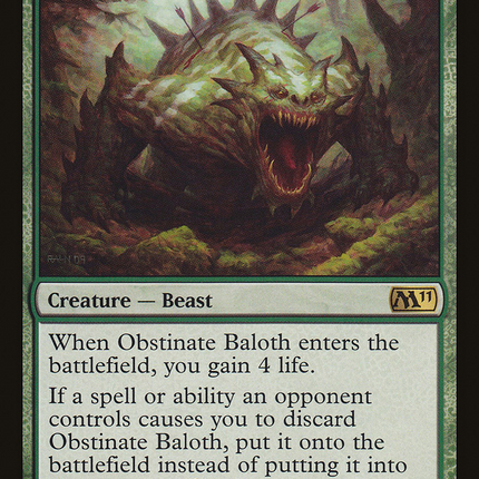Obstinate Baloth (M11-188) - Magic 2011 Foil
