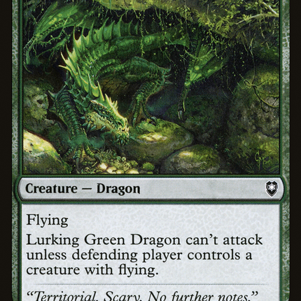 Lurking Green Dragon (CLB-239) - Commander Legends: Battle for Baldur's Gate