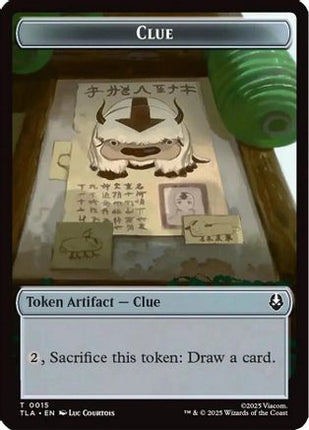 Clue (0015) // spirit (003) Double-Sided Token (TLA-15 // 3) - Avatar: The Last Airbender Foil