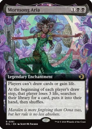 Mornsong Aria (Extended Art) (ECL-361) - Lorwyn Eclipsed Foil