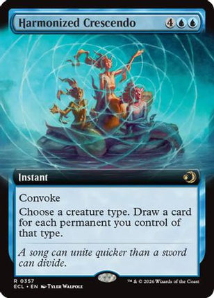 Harmonized Crescendo (Extended Art) (ECL-357) - Lorwyn Eclipsed Foil