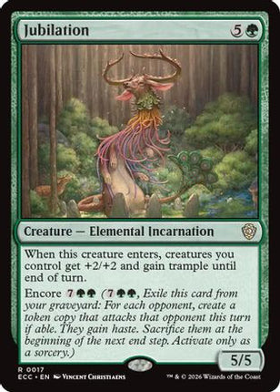 Jubilation (ECC-017) - Commander: Lorwyn Eclipsed