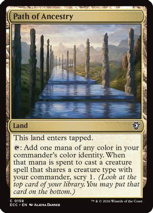 Path of Ancestry (ECC-158) - Commander: Lorwyn Eclipsed