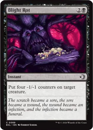 Blight Rot (ECL-089) - Lorwyn Eclipsed Foil