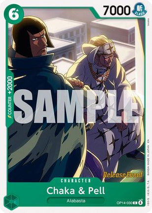 Chaka & Pell - OP14-030 (OP14-030) - The Azure Sea's Seven Release Event Cards