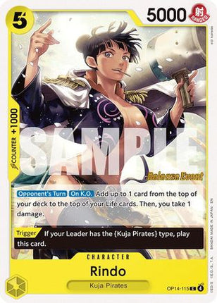 Rindo (OP14-115) - The Azure Sea's Seven Release Event Cards