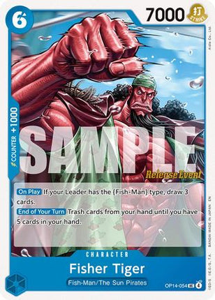 Fisher Tiger (OP14-054) - The Azure Sea's Seven Release Event Cards