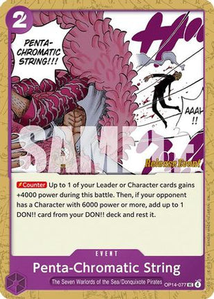 Penta-Chromatic String (OP14-077) - The Azure Sea's Seven Release Event Cards