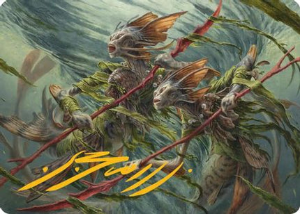 Champions of the Shoal Art Card (Gold-Stamped Signature) (ASECL-006) - Art Series: Lorwyn Eclipsed