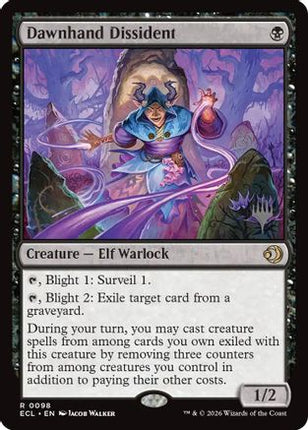 Dawnhand Dissident (PPECL-098) - Promo Pack: Lorwyn Eclipsed Foil