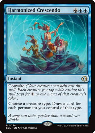 Harmonized Crescendo (PPECL-054) - Promo Pack: Lorwyn Eclipsed Foil