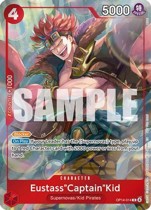 Eustass"Captain"Kid - OP14-014 (Dash Pack) (OP14-014) - The Azure Sea's Seven Foil