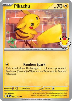 Pikachu (Pokemon Day 2026) 051  - Holofoil Miscellaneous Cards & Products - Common