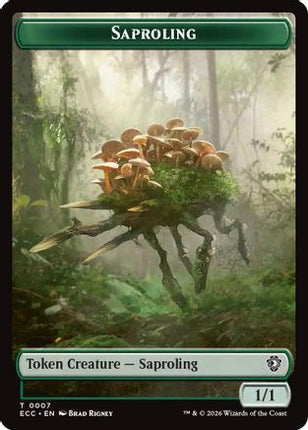 Saproling // The Monarch Double-Sided Token (ECC-7 // 12) - Commander: Lorwyn Eclipsed