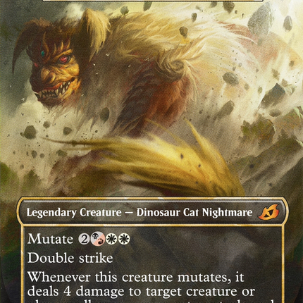 Snapdax, Apex of the Hunt (IKO-381) - Ikoria: Lair of Behemoths / King Caesar, Awoken Titan (Borderless) Foil